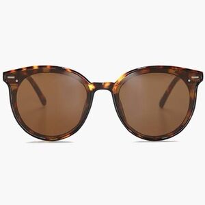 Sojos Retro Round Tortoise Shell Sunglasses